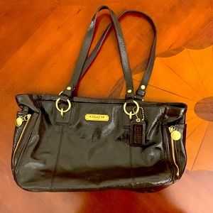 Brown Coach shoulder bag